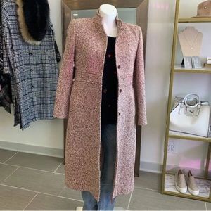 J Crew wool tweed boucle coat